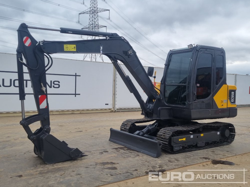 Volvo EC55D - Mini-ekskavators: foto 1 Volvo EC55D - Mini-ekskavators: foto 1