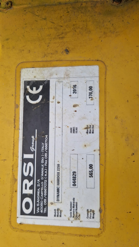 Orsi Trincia erba legna usata Dynamic Hardox 2250 - Pļaujmašīna-smalcinātājs: foto 2 Orsi Trincia erba legna usata Dynamic Hardox 2250 - Pļaujmašīna-smalcinātājs: foto 2