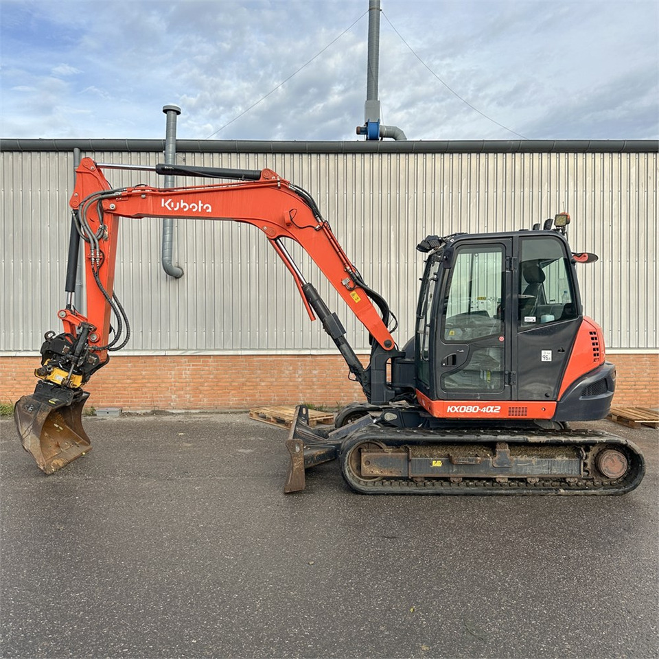 Kubota KX080-4 A2 - Mini-ekskavators: foto 1 Kubota KX080-4 A2 - Mini-ekskavators: foto 1