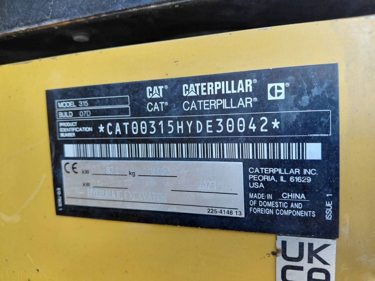 Kāpurķēžu ekskavators CAT 315: foto 17