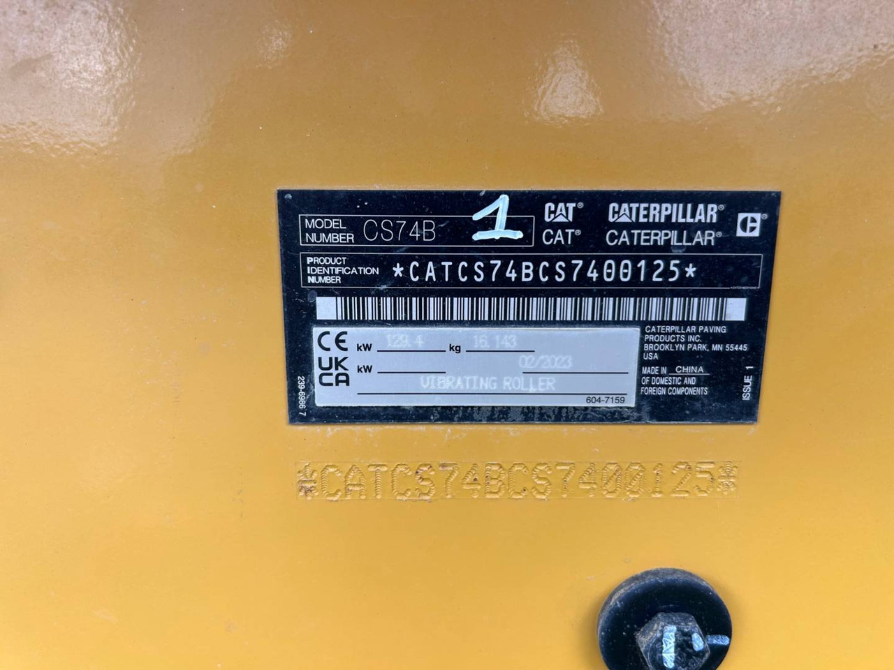 CAT CS74B 4F - Vibrorullis: foto 5 CAT CS74B 4F - Vibrorullis: foto 5