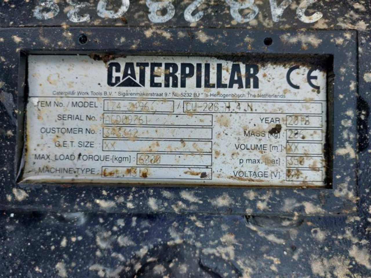 CAT CW20S/174-2496/M315F/TIM70/70/430/281 - Ātrā sakabe: foto 2 CAT CW20S/174-2496/M315F/TIM70/70/430/281 - Ātrā sakabe: foto 2