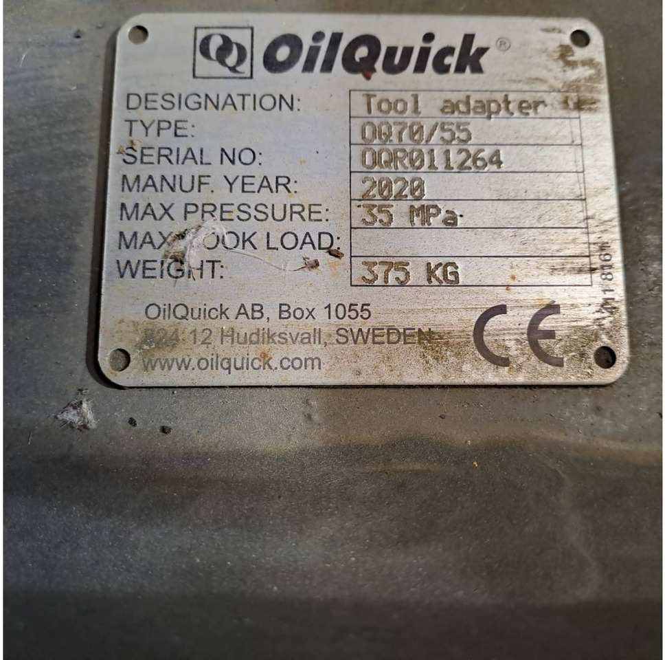 OILQUICK DEUTSCHLAND GMBH OILQUICK/OQ70/55 - Ātrā sakabe: foto 2 OILQUICK DEUTSCHLAND GMBH OILQUICK/OQ70/55 - Ātrā sakabe: foto 2