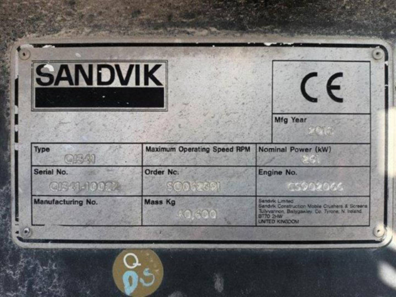 SANDVIK MINING & CONSTRUCTION QI341HS - Drupinātājs: foto 4 SANDVIK MINING & CONSTRUCTION QI341HS - Drupinātājs: foto 4