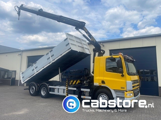 DAF CF 75.310 FAN 6x2 Euro 5 - MANUAL - Bouwjaar 2008 - Kipper - Palfinger PK 15002 Performance - Km 550.899 - Good condition! - Kravas automašīna pašizgāzējs, Kravas auto ar manipulatoru: foto 1 DAF CF 75.310 FAN 6x2 Euro 5 - MANUAL - Bouwjaar 2008 - Kipper - Palfinger PK 15002 Performance - Km 550.899 - Good condition! - Kravas automašīna pašizgāzējs, Kravas auto ar manipulatoru: foto 1