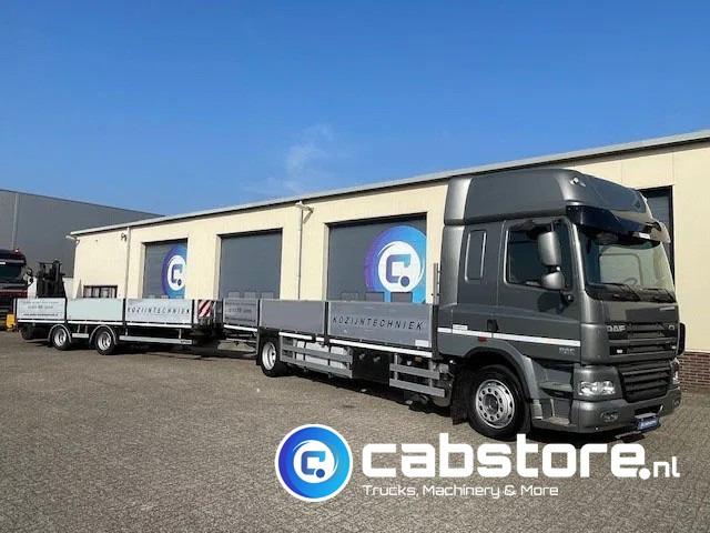 DAF CF 85 .360 4x2 Euro 5 - Open laadbak + WebTrailer open laadbak - Year 2012 - Good condition - Bortu kravas automašīna/ Platforma: foto 1 DAF CF 85 .360 4x2 Euro 5 - Open laadbak + WebTrailer open laadbak - Year 2012 - Good condition - Bortu kravas automašīna/ Platforma: foto 1
