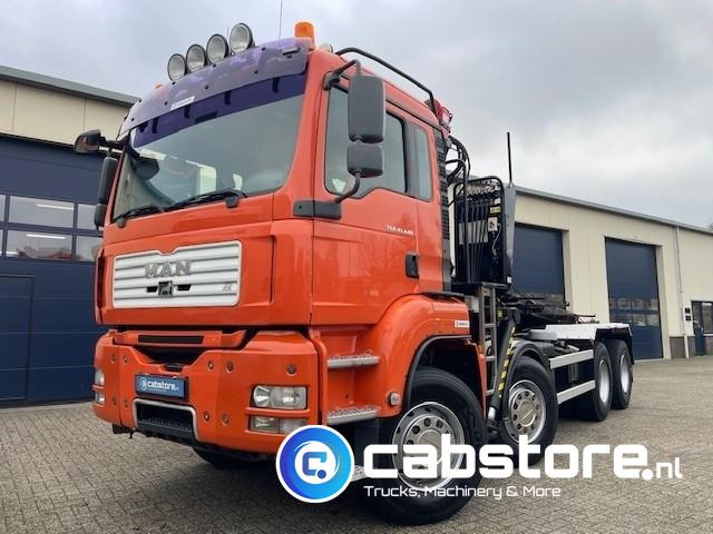 MAN TGA 41.440 8X4 BB Palfinger Epsilon Z-Kraan bouwjaar 2011 + NCH 30 Ton's Kabel-containersyteem - Handgeschakeld - Bouwjaar 2007 - Km 582.782 - Kravas auto ar manipulatoru: foto 1 MAN TGA 41.440 8X4 BB Palfinger Epsilon Z-Kraan bouwjaar 2011 + NCH 30 Ton's Kabel-containersyteem - Handgeschakeld - Bouwjaar 2007 - Km 582.782 - Kravas auto ar manipulatoru: foto 1