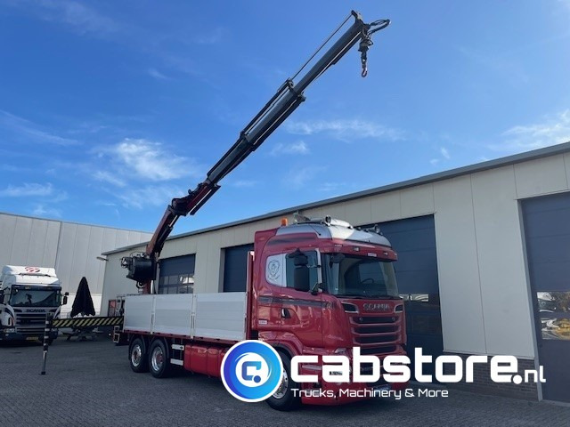 Kravas auto ar manipulatoru Scania R520  LB6X2*4HNB Euro 6 - Bouwjaar 2013 - Highline - Opticruise  - Open box + Palfinger PK 24001-K B Autolaadkraan - Good condition !: foto 7