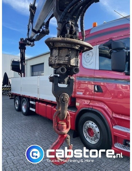 Kravas auto ar manipulatoru Scania R520  LB6X2*4HNB Euro 6 - Bouwjaar 2013 - Highline - Opticruise  - Open box + Palfinger PK 24001-K B Autolaadkraan - Good condition !: foto 11