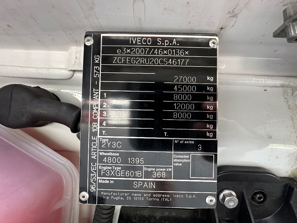 Jaunā Šasija kravas automašīna Iveco S-Way AS26S50 NP 2xLNG 6x2*4: foto 18 Jaunā Šasija kravas automašīna Iveco S-Way AS26S50 NP 2xLNG 6x2*4: foto 18