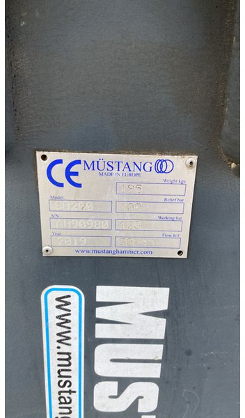 Mustang SB 200 - Hidrauliskais āmurs - Celtniecības tehnika: foto 5 Mustang SB 200 - Hidrauliskais āmurs - Celtniecības tehnika: foto 5