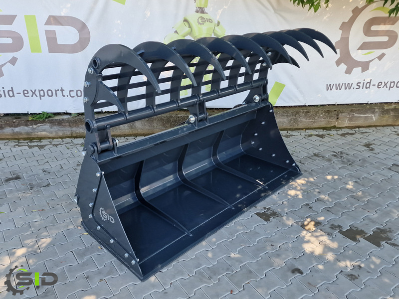SID GREIFSCHAUFEL GEBRANNTE ZINKEN / Godet Crocodile BMS / Grab bucket burned tines 1,0 m - Greifera kauss - Traktors: foto 2 SID GREIFSCHAUFEL GEBRANNTE ZINKEN / Godet Crocodile BMS / Grab bucket burned tines 1,0 m - Greifera kauss - Traktors: foto 2