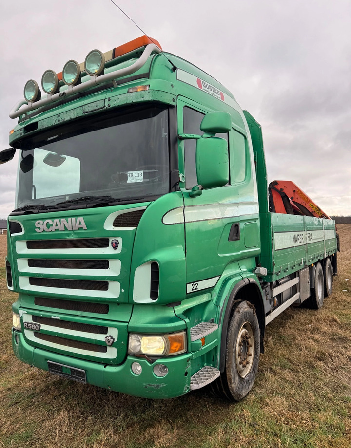 SCANIA R580 V8 6X4 Palfinger PK 23002 rotator - Kravas auto ar manipulatoru: foto 1 SCANIA R580 V8 6X4 Palfinger PK 23002 rotator - Kravas auto ar manipulatoru: foto 1