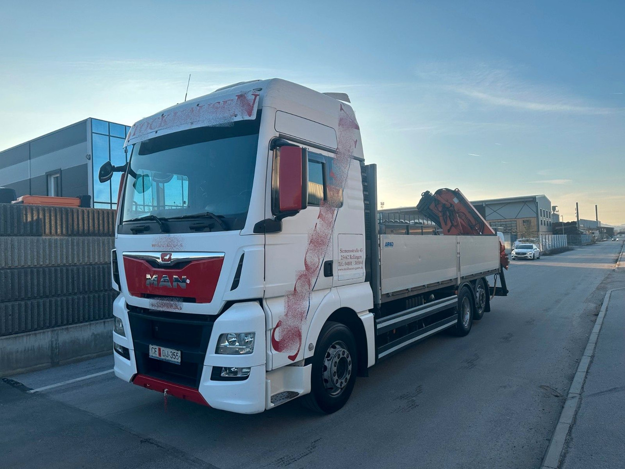 MAN TGX 26.440 6X2 Intarder ATLAS 165 - Bortu kravas automašīna/ Platforma, Kravas auto ar manipulatoru: foto 2 MAN TGX 26.440 6X2 Intarder ATLAS 165 - Bortu kravas automašīna/ Platforma, Kravas auto ar manipulatoru: foto 2