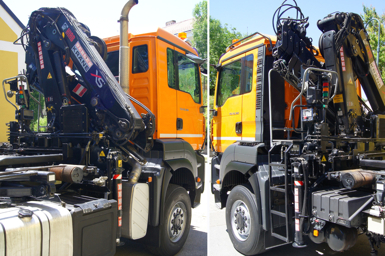 Kravas automašīna - kabeļu sistēma, Kravas auto ar manipulatoru MAN TGA 18.360 BL 4x4/Euro4/TÜV/HIAB 111/MULTILIFT/Winterdienst: foto 6