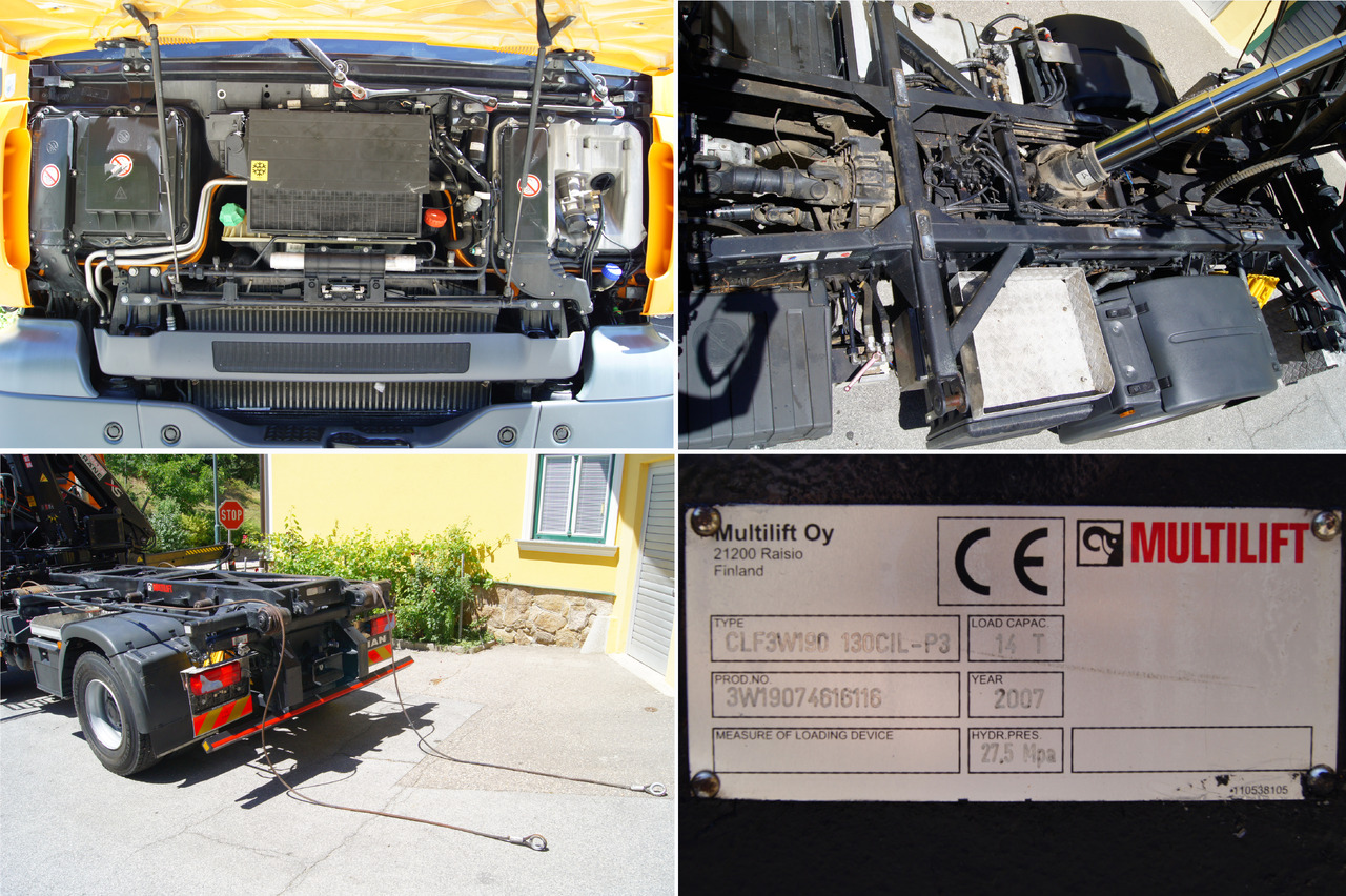 Kravas automašīna - kabeļu sistēma, Kravas auto ar manipulatoru MAN TGA 18.360 BL 4x4/Euro4/TÜV/HIAB 111/MULTILIFT/Winterdienst: foto 14
