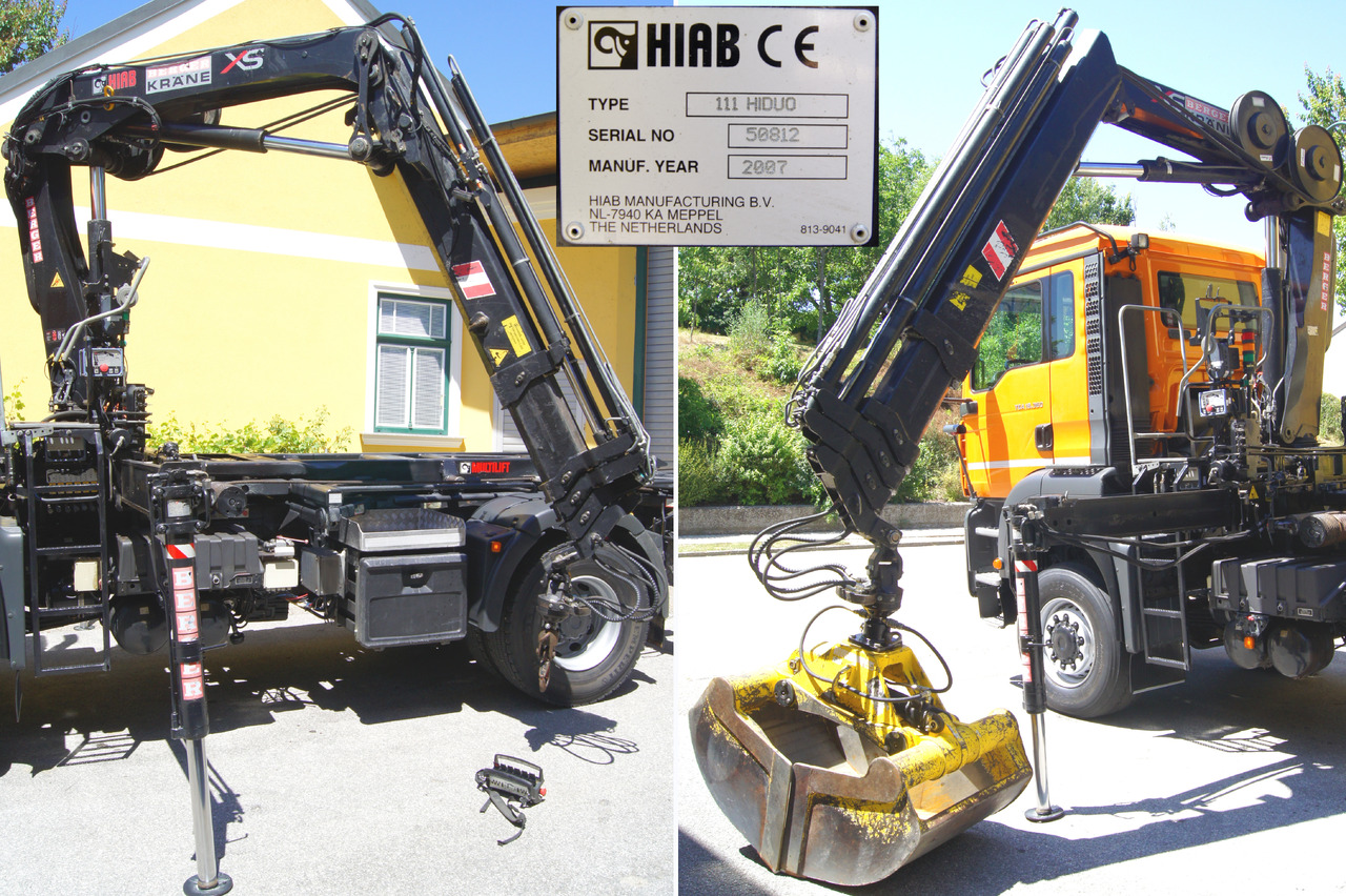 Kravas automašīna - kabeļu sistēma, Kravas auto ar manipulatoru MAN TGA 18.360 BL 4x4/Euro4/TÜV/HIAB 111/MULTILIFT/Winterdienst: foto 11