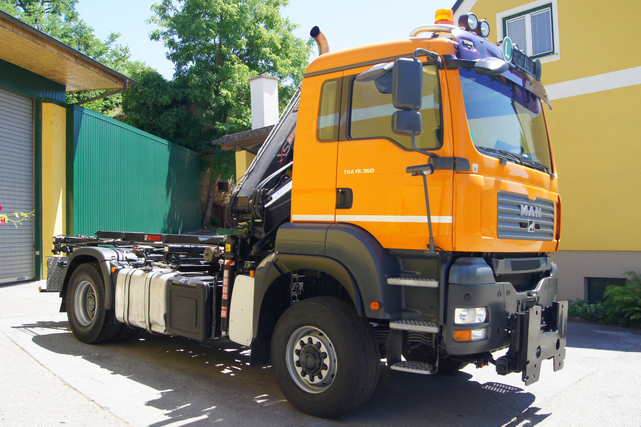 Kravas automašīna - kabeļu sistēma, Kravas auto ar manipulatoru MAN TGA 18.360 BL 4x4/Euro4/TÜV/HIAB 111/MULTILIFT/Winterdienst: foto 7