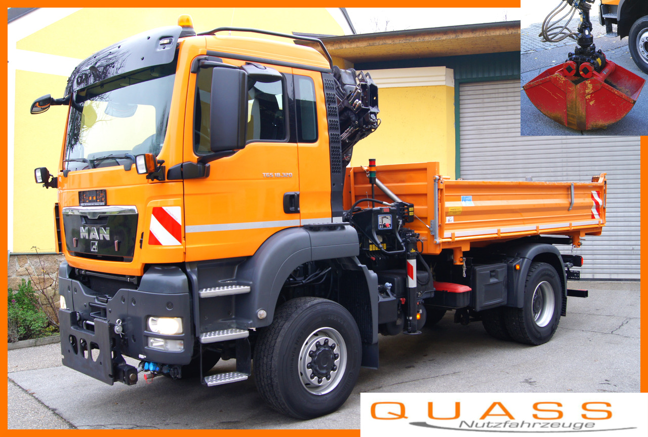 MAN TGS 18.320 BL 4x4 / HIAB 088 B-2 / Winterdienst - Kravas auto ar manipulatoru: foto 1 MAN TGS 18.320 BL 4x4 / HIAB 088 B-2 / Winterdienst - Kravas auto ar manipulatoru: foto 1