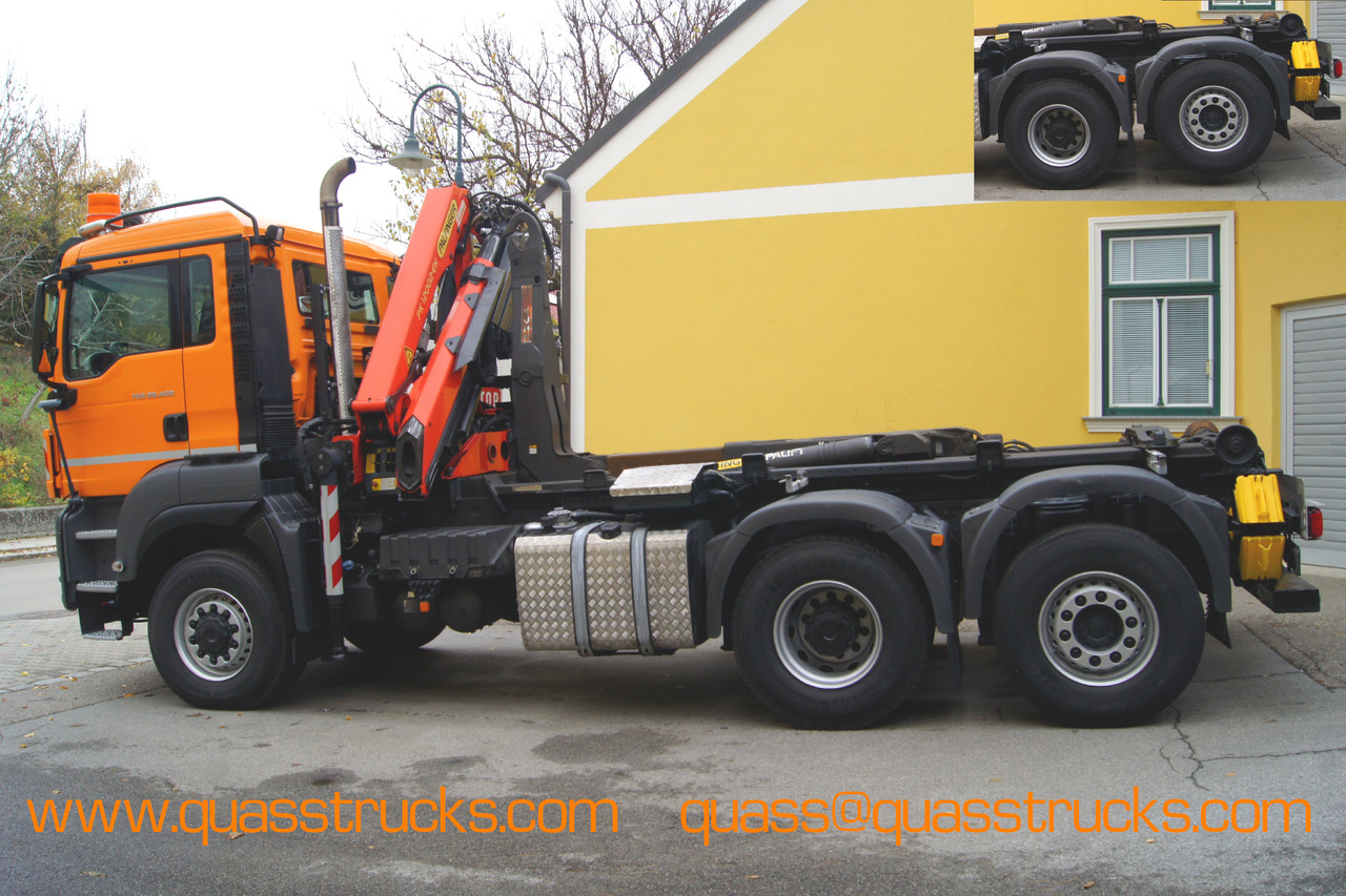 MAN TGS 28.400 BL 6x4-4/TÜV/PK12002/PALIFT/Winterdienst/Salzstreuer/Streuer/Schneepflug - Pacēlājs ar āķi, Kravas auto ar manipulatoru: foto 4 MAN TGS 28.400 BL 6x4-4/TÜV/PK12002/PALIFT/Winterdienst/Salzstreuer/Streuer/Schneepflug - Pacēlājs ar āķi, Kravas auto ar manipulatoru: foto 4