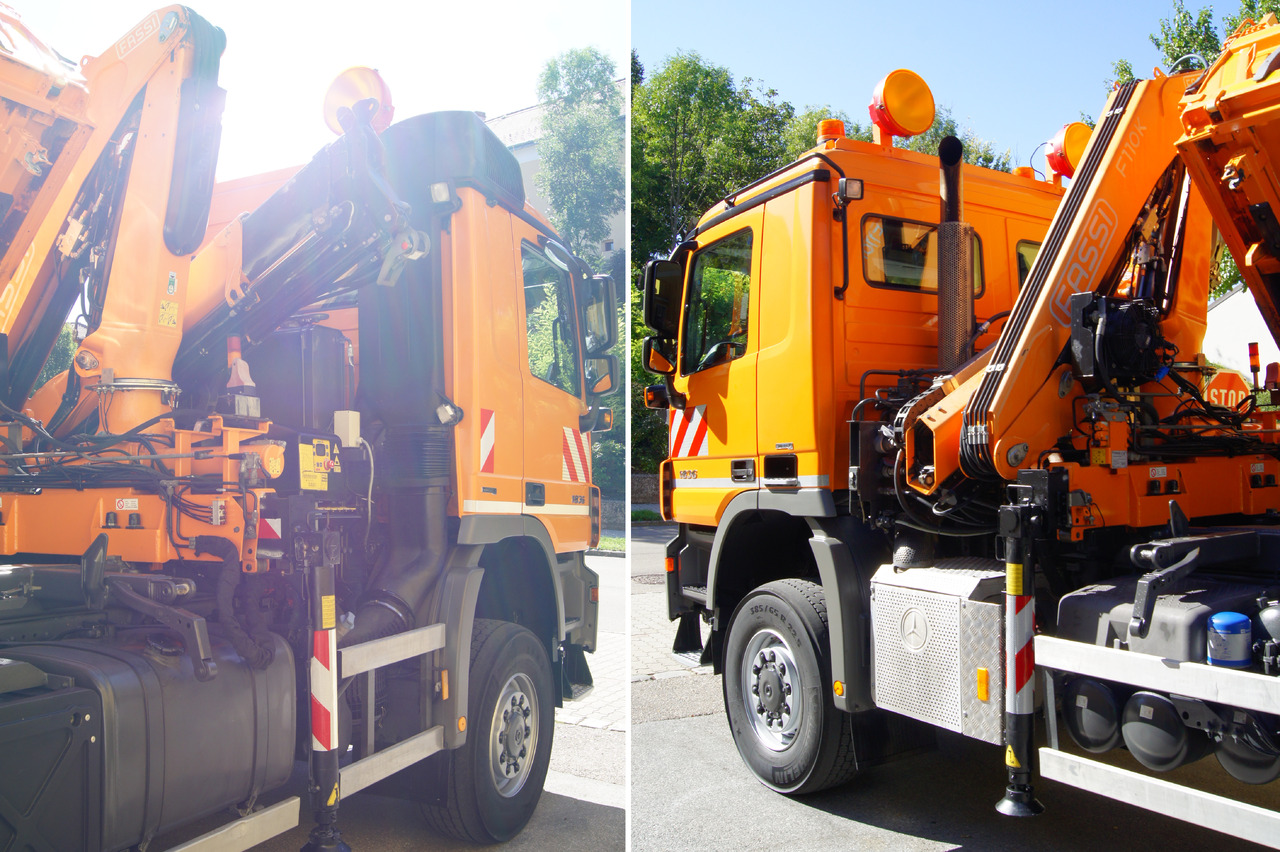 MERCEDES-BENZ ACTROS 1836 /4x4/TÜV/FASSI 110/MEILLER/Winterdienst/Wechselsystem - Kravas automašīna pašizgāzējs, Kravas auto ar manipulatoru: foto 5 MERCEDES-BENZ ACTROS 1836 /4x4/TÜV/FASSI 110/MEILLER/Winterdienst/Wechselsystem - Kravas automašīna pašizgāzējs, Kravas auto ar manipulatoru: foto 5