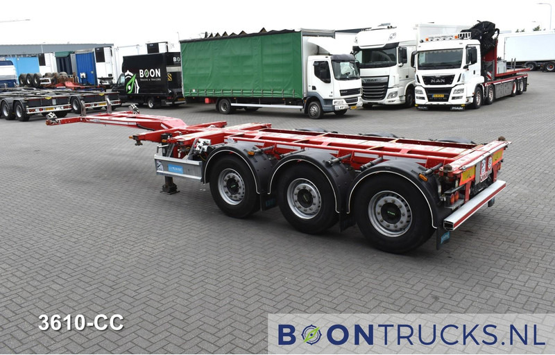 D-Tec FLEXITRAILER | 2x20-30-40-45ft HC * 2x LIFT AXLE * 2x EXTENDABLE * DISC BRAKES - Puspiekabe noņemamā virsbūve/ Konteineru vedējs: foto 3 D-Tec FLEXITRAILER | 2x20-30-40-45ft HC * 2x LIFT AXLE * 2x EXTENDABLE * DISC BRAKES - Puspiekabe noņemamā virsbūve/ Konteineru vedējs: foto 3