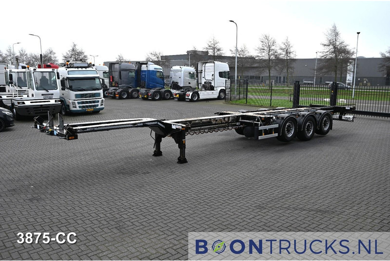 D-Tec FLEXITRAILER LS | 2x20-30-40-45ft HC * 2x LIFTAS * BPW / SCHIJF * APK 01-2027 - Puspiekabe noņemamā virsbūve/ Konteineru vedējs: foto 4 D-Tec FLEXITRAILER LS | 2x20-30-40-45ft HC * 2x LIFTAS * BPW / SCHIJF * APK 01-2027 - Puspiekabe noņemamā virsbūve/ Konteineru vedējs: foto 4