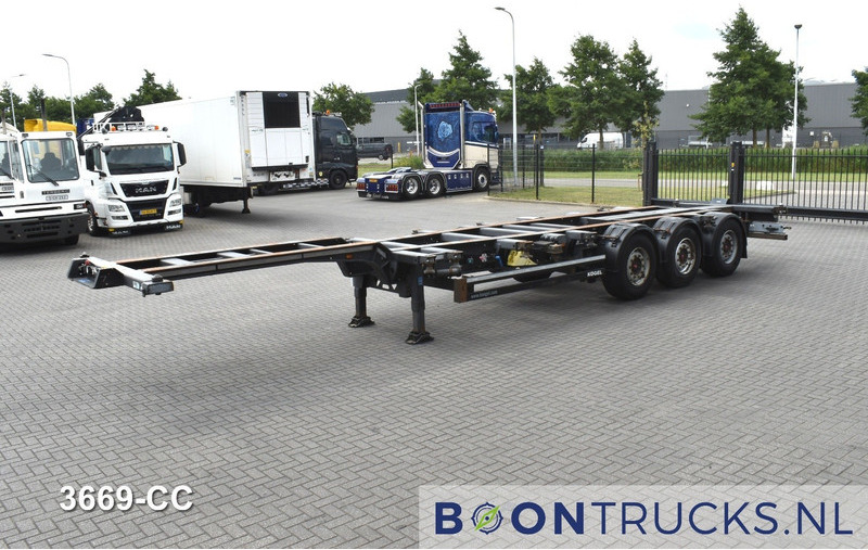 Kögel PORT 40 SIMPLEX 20 2x20-30-40ft HC * LIFT AXLE * SAF / DISC * EXTENDABLE REAR - Puspiekabe noņemamā virsbūve/ Konteineru vedējs: foto 5 Kögel PORT 40 SIMPLEX 20 2x20-30-40ft HC * LIFT AXLE * SAF / DISC * EXTENDABLE REAR - Puspiekabe noņemamā virsbūve/ Konteineru vedējs: foto 5