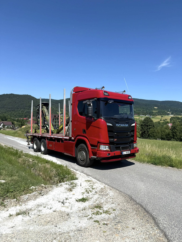 SCANIA R520 XT - Kokvedējs, Kravas auto ar manipulatoru: foto 1 SCANIA R520 XT - Kokvedējs, Kravas auto ar manipulatoru: foto 1