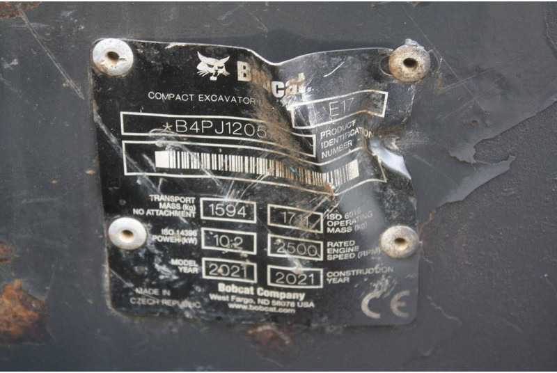 Bobcat E17 - Mini-ekskavators: foto 5 Bobcat E17 - Mini-ekskavators: foto 5