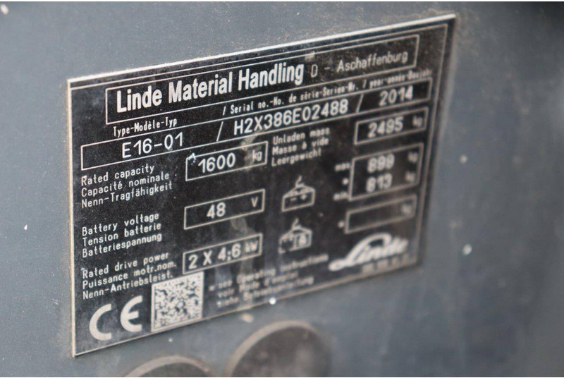 Elektroiekrāvējs Linde E16-01: foto 12