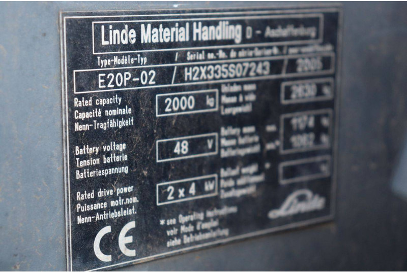 Elektroiekrāvējs Linde E20P-02: foto 20
