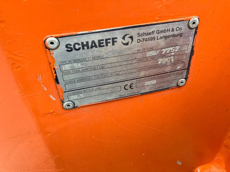 Schaeff HR 14 - Mini-ekskavators: foto 2 Schaeff HR 14 - Mini-ekskavators: foto 2