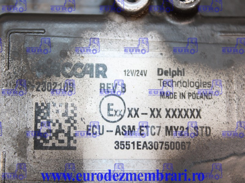 CALCULATOR MOTOR DAF XF XG 480CP EURO 6 2302109 - Elektroniskais vadības bloks (ECU) - Kravas automašīna: foto 3 CALCULATOR MOTOR DAF XF XG 480CP EURO 6 2302109 - Elektroniskais vadības bloks (ECU) - Kravas automašīna: foto 3