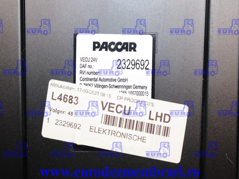 CALCULATOR VECU DAF XF XG 2329692 - Elektroniskais vadības bloks (ECU) - Kravas automašīna: foto 3 CALCULATOR VECU DAF XF XG 2329692 - Elektroniskais vadības bloks (ECU) - Kravas automašīna: foto 3