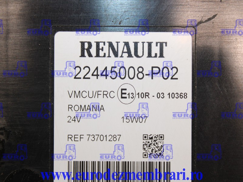 CALCULATOR VMCU RENAULT T 22445005, 22445008, 22777547, 23006079, 21936559 - Elektroniskais vadības bloks (ECU) - Kravas automašīna: foto 4 CALCULATOR VMCU RENAULT T 22445005, 22445008, 22777547, 23006079, 21936559 - Elektroniskais vadības bloks (ECU) - Kravas automašīna: foto 4