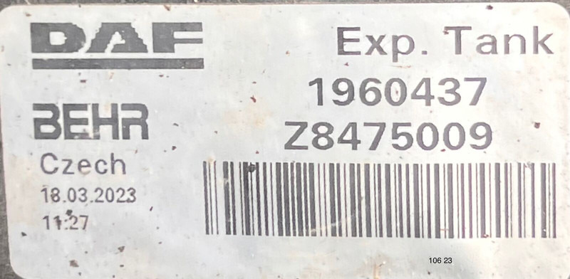 DAF - Izplešanās tvertne: foto 2 DAF - Izplešanās tvertne: foto 2