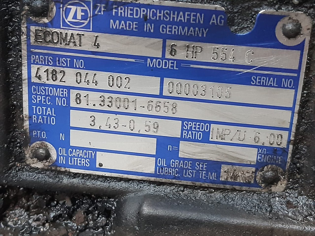 ZF 6 HP 554 C - Pārnesumkārba - Pilsētas autobuss: foto 1 ZF 6 HP 554 C - Pārnesumkārba - Pilsētas autobuss: foto 1