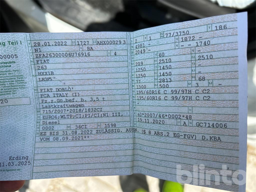 Fiat Doblo Work Up (2022) - Automašīna ar kravas platformu: foto 5 Fiat Doblo Work Up (2022) - Automašīna ar kravas platformu: foto 5