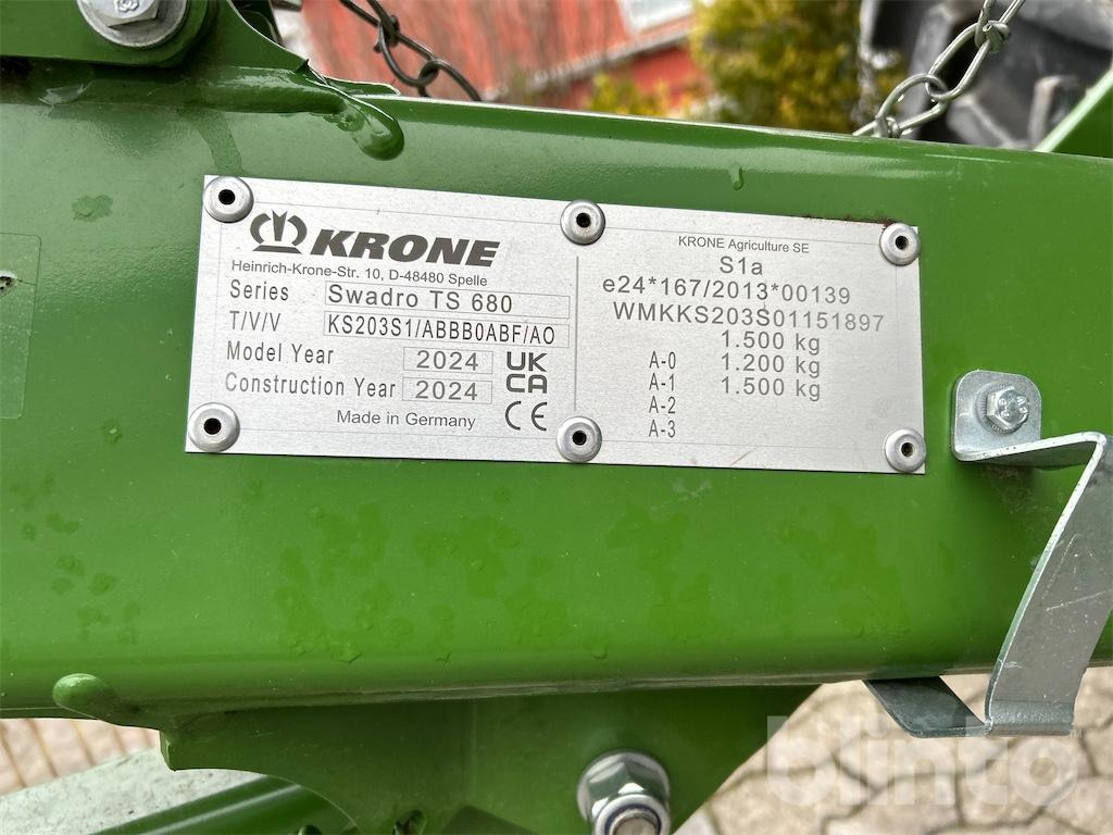 KRONE Swadro TS 680 (2024) - Vālotājs/ Ārdītājs: foto 5 KRONE Swadro TS 680 (2024) - Vālotājs/ Ārdītājs: foto 5