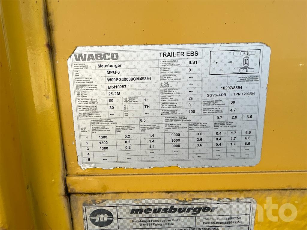 Bortu puspiekabe/ Platforma Meusburger Typ MPG-3 (2008): foto 9