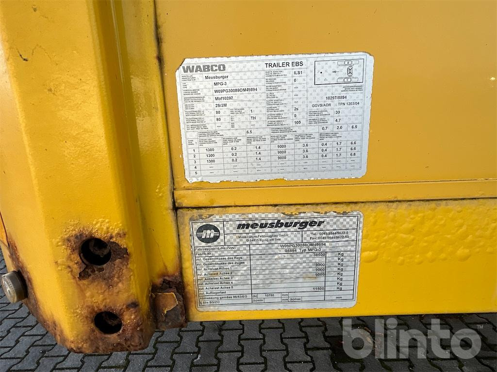 Bortu puspiekabe/ Platforma Meusburger Typ MPG-3 (2008): foto 8