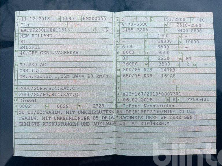 Traktors New Holland T7 230 (2018): foto 7