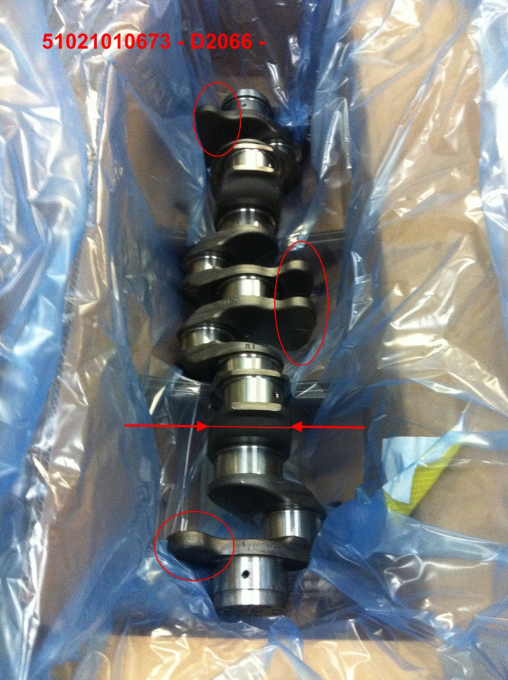ALBERO MOTORE MAN D2066 - D2676 - Kloķvārpsta: foto 5 ALBERO MOTORE MAN D2066 - D2676 - Kloķvārpsta: foto 5