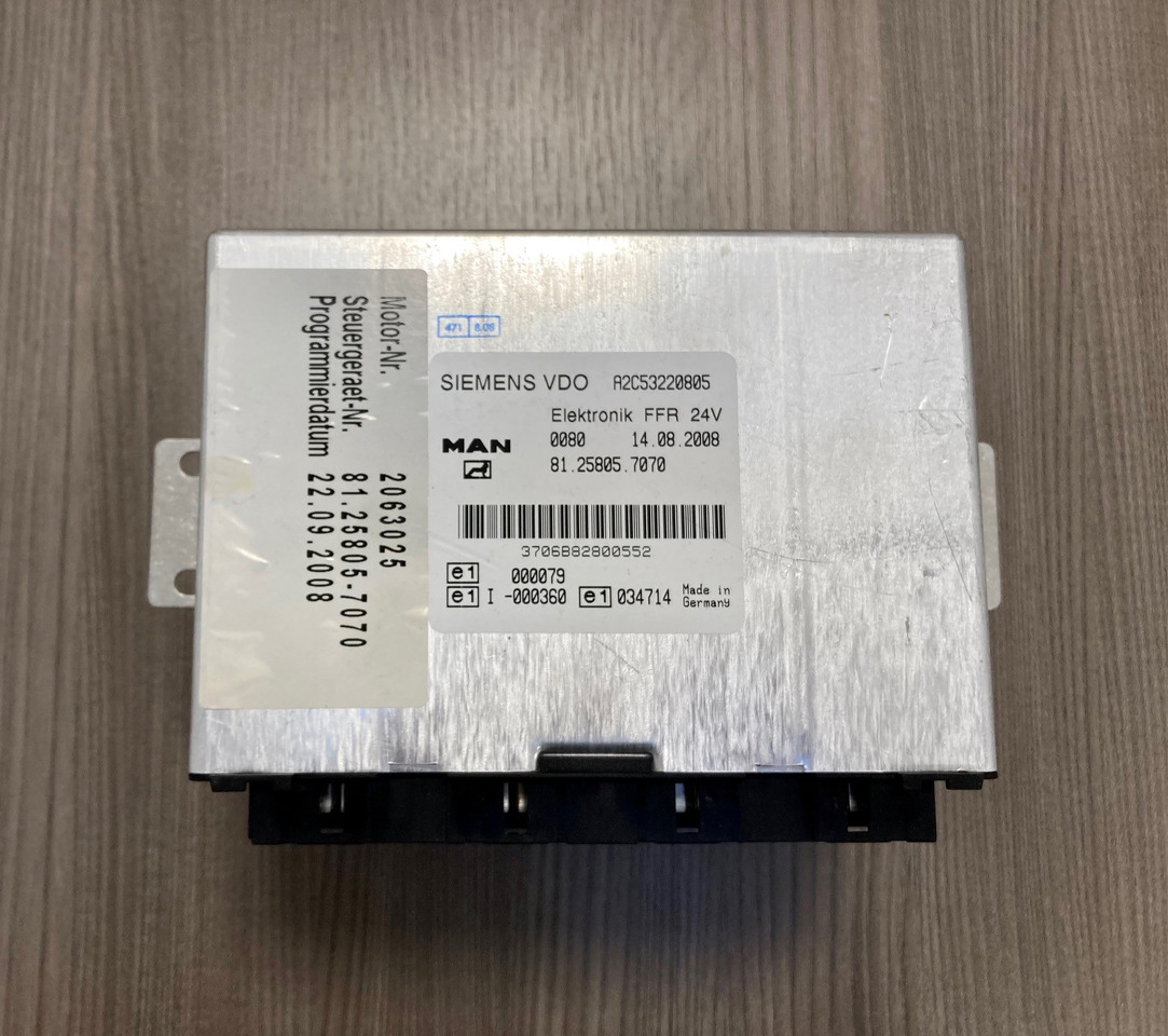 CENTRALINA FFR - MAN 81258057070 - SIEMENS VDO A2C53220805 - Elektroniskais vadības bloks (ECU): foto 1 CENTRALINA FFR - MAN 81258057070 - SIEMENS VDO A2C53220805 - Elektroniskais vadības bloks (ECU): foto 1