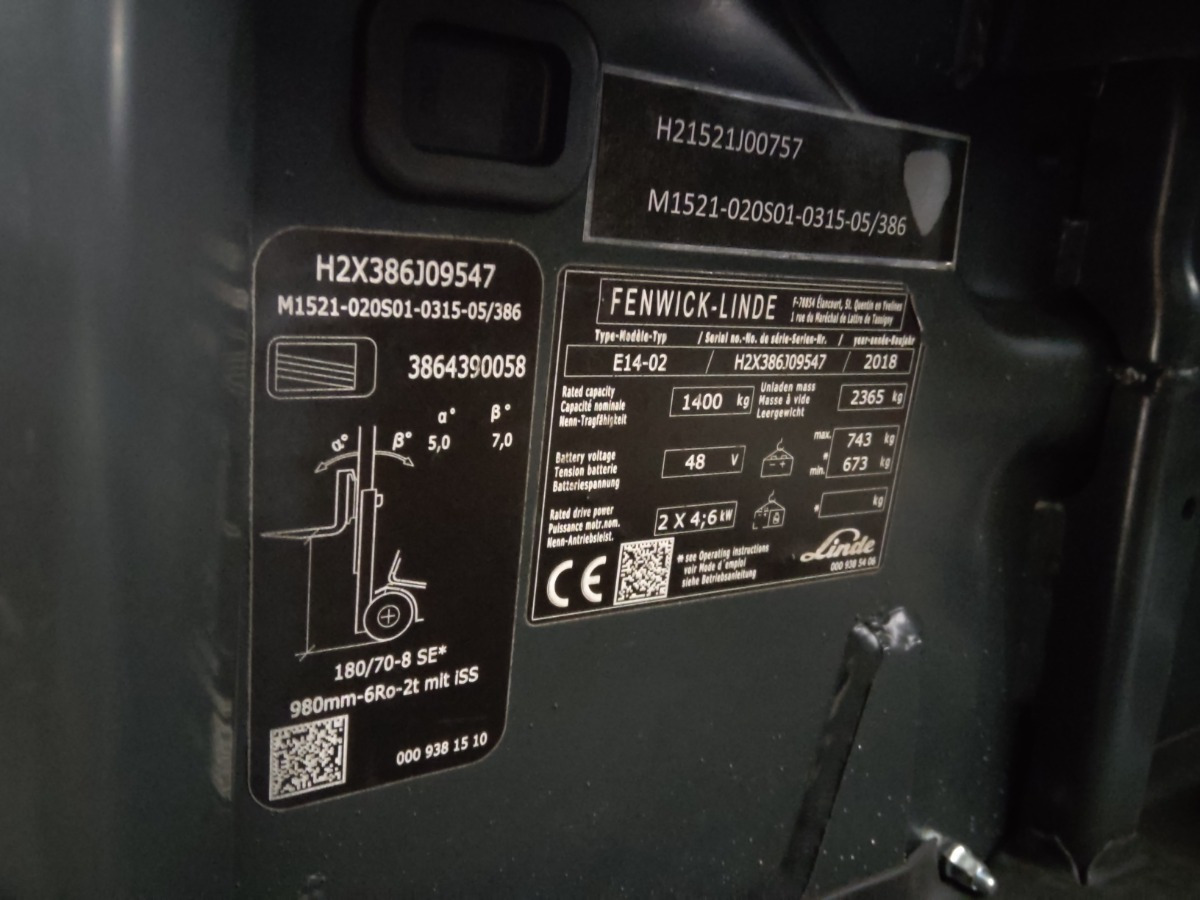 Elektroiekrāvējs Linde E14-02/BILOVICE: foto 7