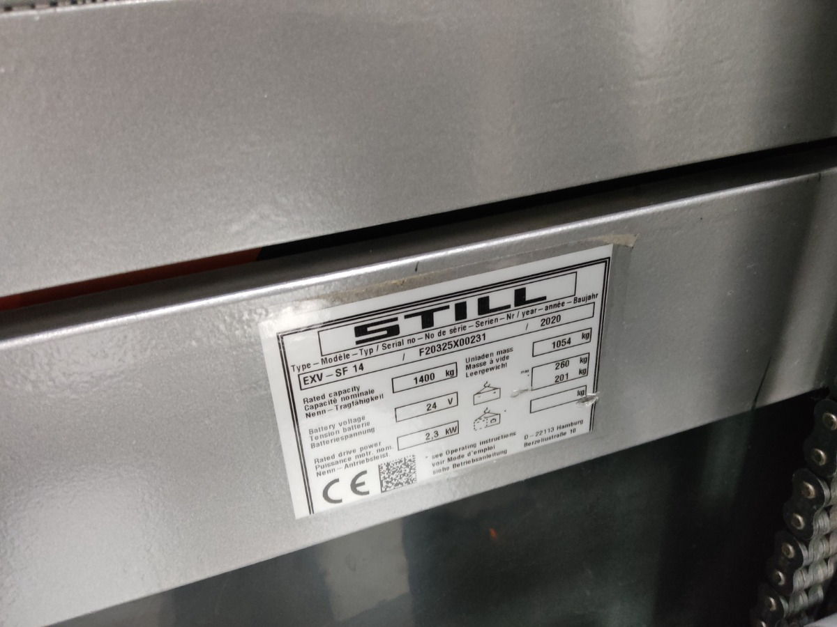 Still EXV-SF14/BATT.NEU - Krautņotājs: foto 5 Still EXV-SF14/BATT.NEU - Krautņotājs: foto 5