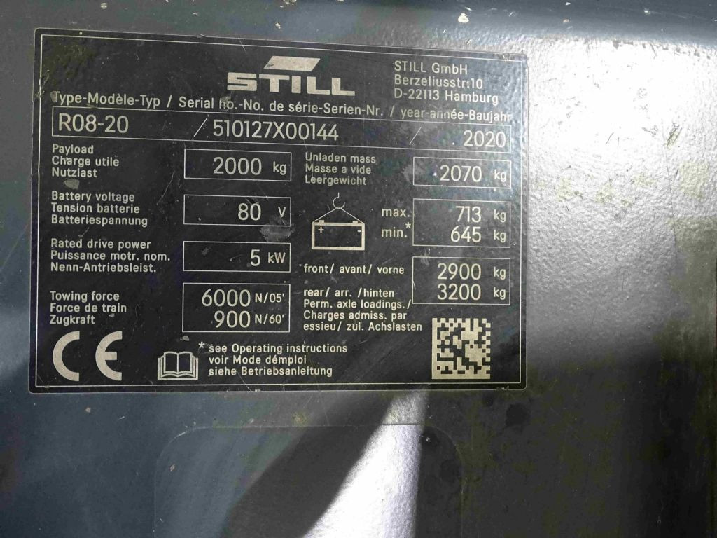 Still R08-20 - Noliktavas vilcējs: foto 5 Still R08-20 - Noliktavas vilcējs: foto 5