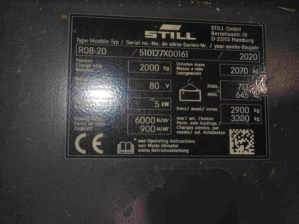 Still R08-20 - Noliktavas vilcējs: foto 5 Still R08-20 - Noliktavas vilcējs: foto 5