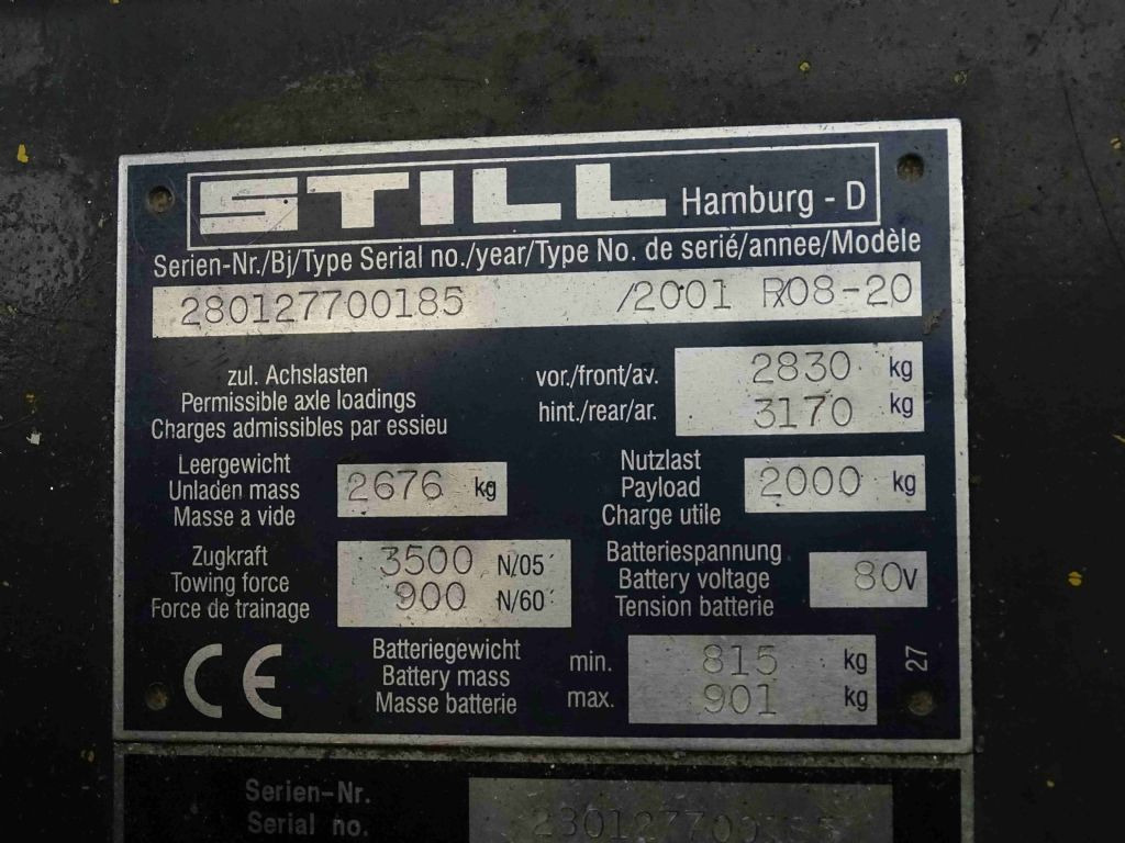 Still R08-20 - Noliktavas vilcējs: foto 5 Still R08-20 - Noliktavas vilcējs: foto 5